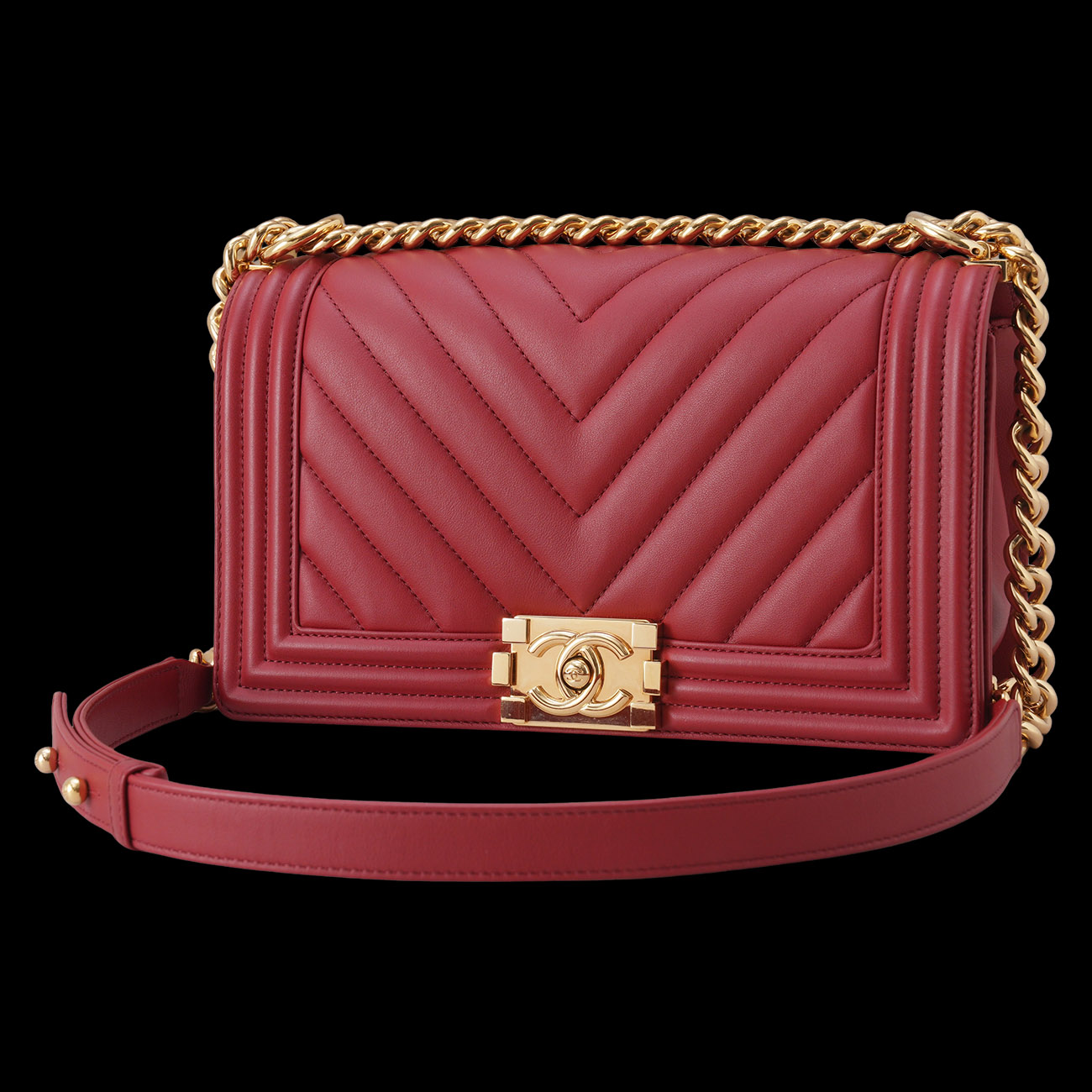 CHANEL(USED)샤넬 보이샤넬 쉐브론 미듐