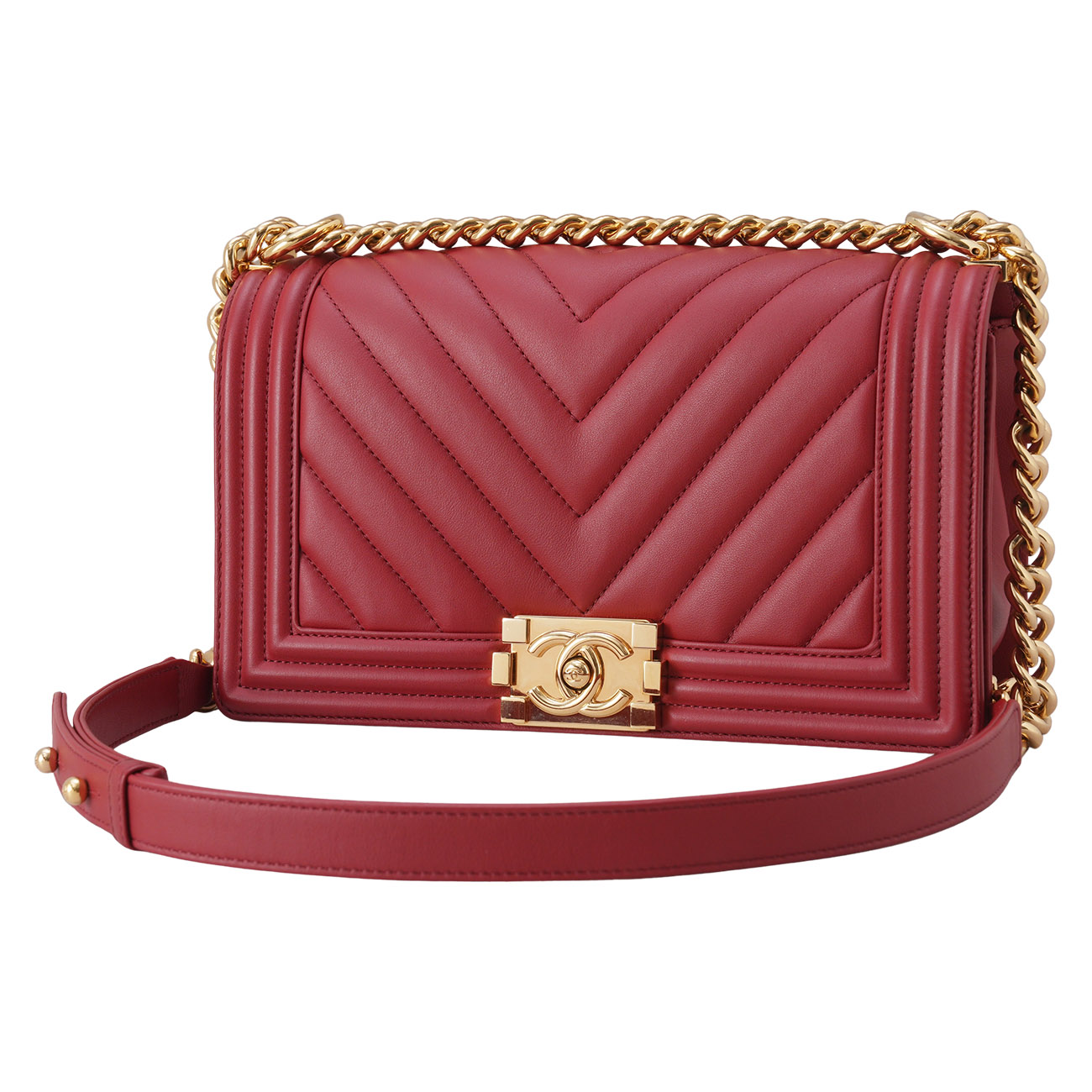 CHANEL(USED)샤넬 보이샤넬 쉐브론 미듐