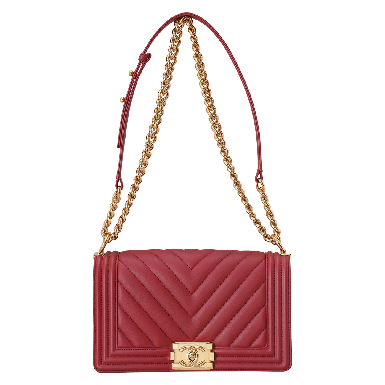 CHANEL(USED)샤넬 보이샤넬 쉐브론 미듐