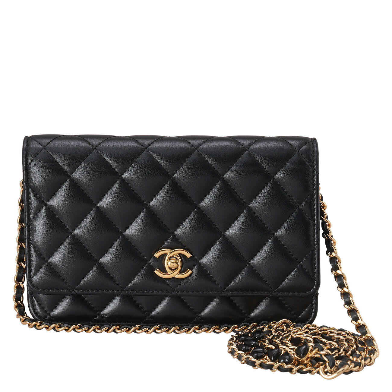 CHANEL(USED)샤넬 시즌 램스킨 CC로고 WOC