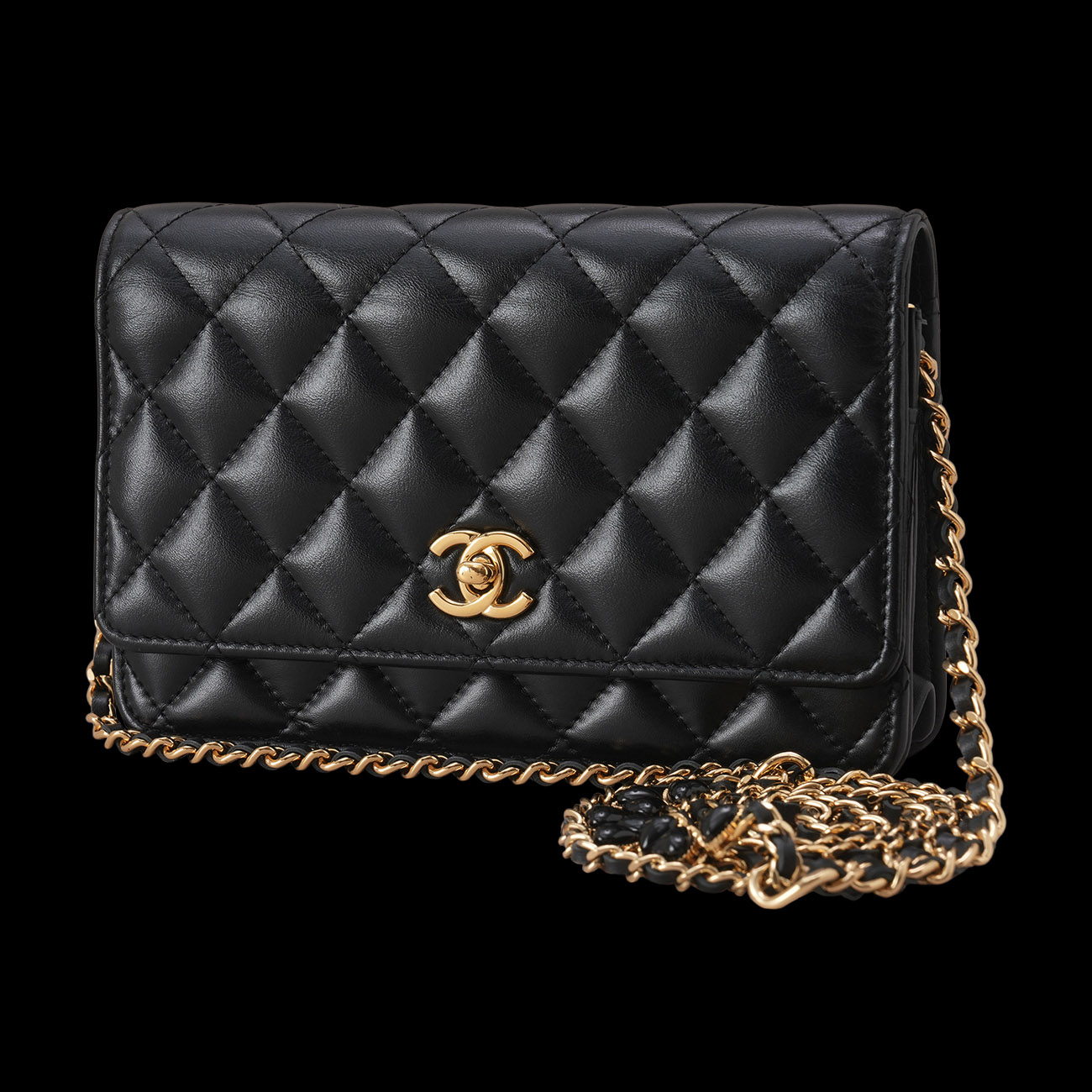 CHANEL(USED)샤넬 시즌 램스킨 CC로고 WOC