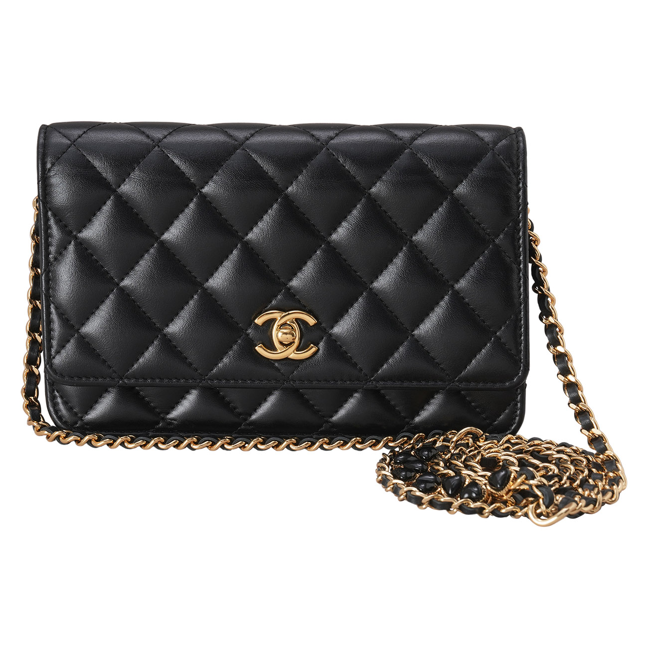 CHANEL(USED)샤넬 시즌 램스킨 CC로고 WOC