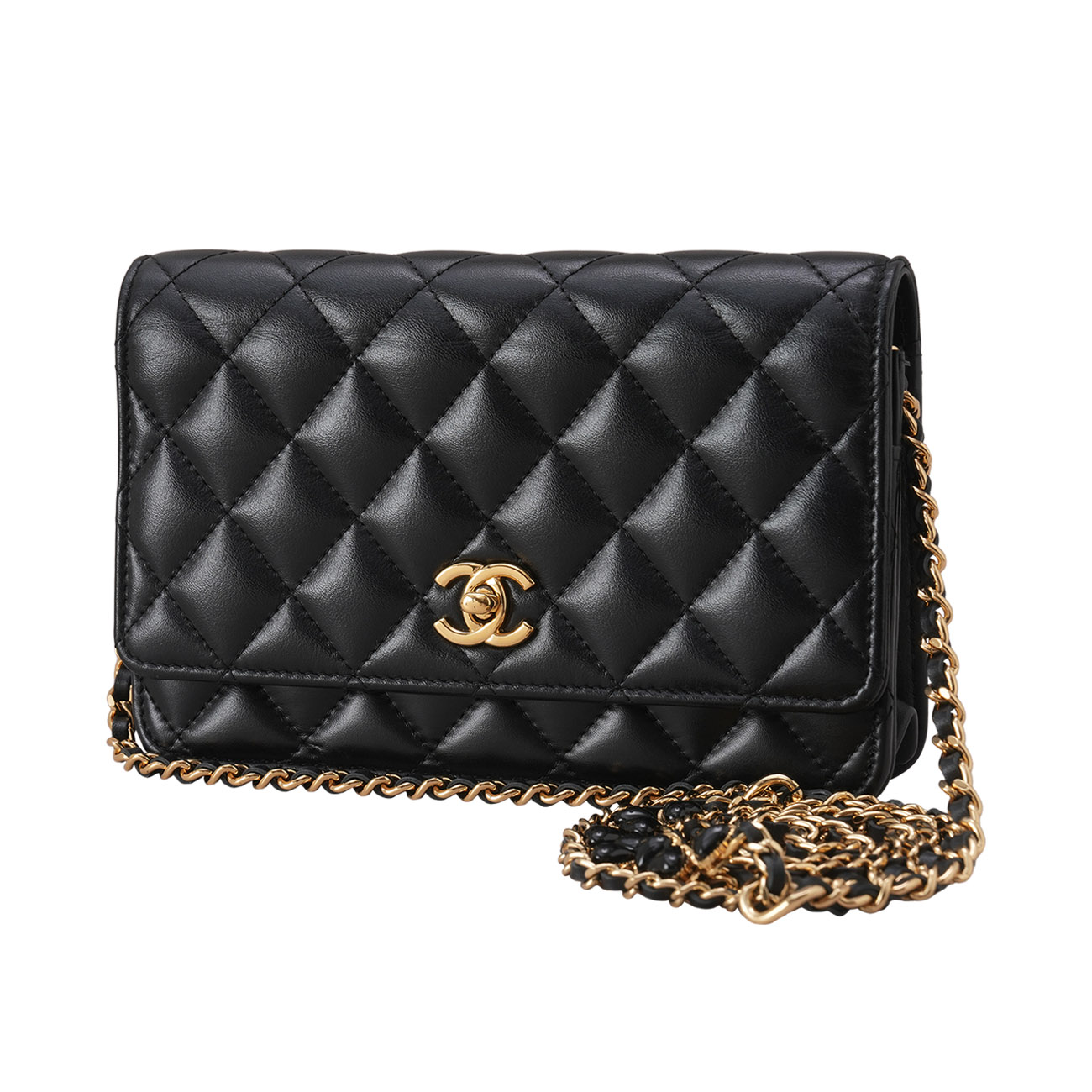 CHANEL(USED)샤넬 시즌 램스킨 CC로고 WOC