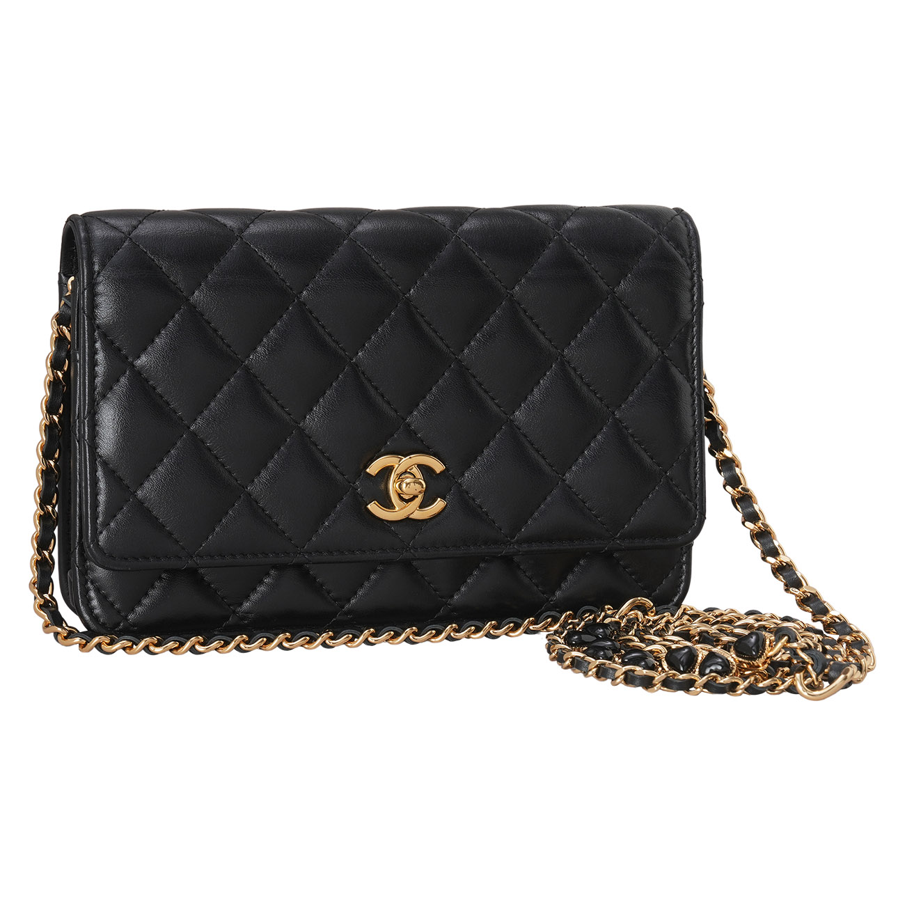 CHANEL(USED)샤넬 시즌 램스킨 CC로고 WOC