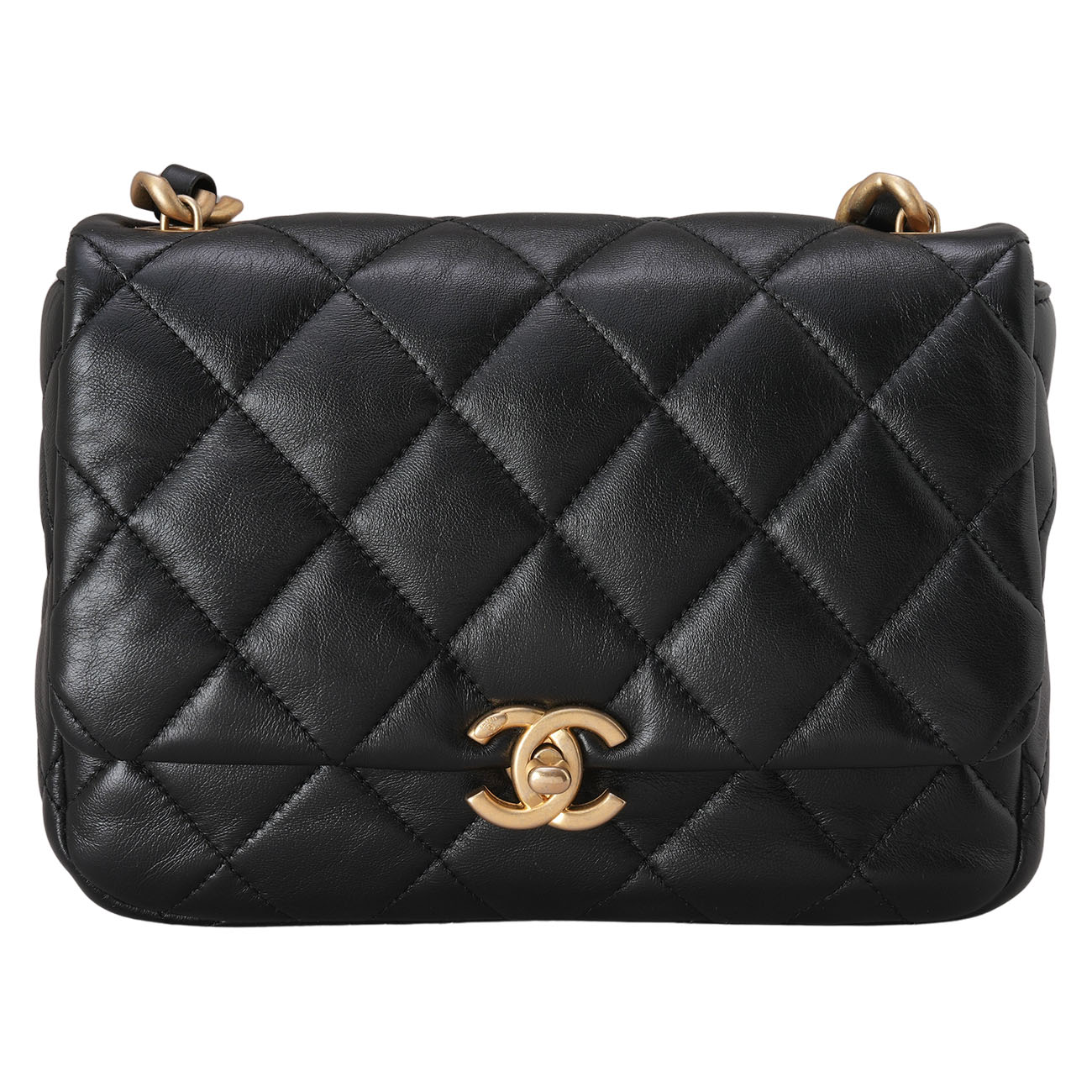 CHANEL(USED)샤넬 AS3260 램스킨 퀄팅 체인 플랩백
