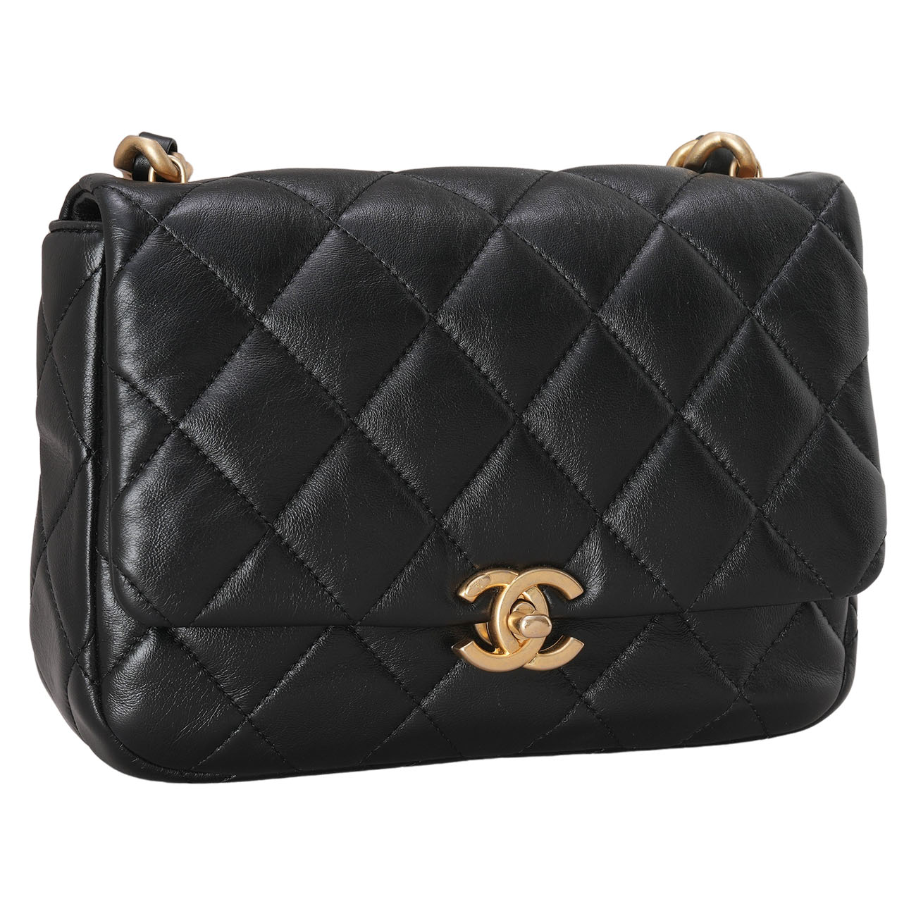 CHANEL(USED)샤넬 AS3260 램스킨 퀄팅 체인 플랩백