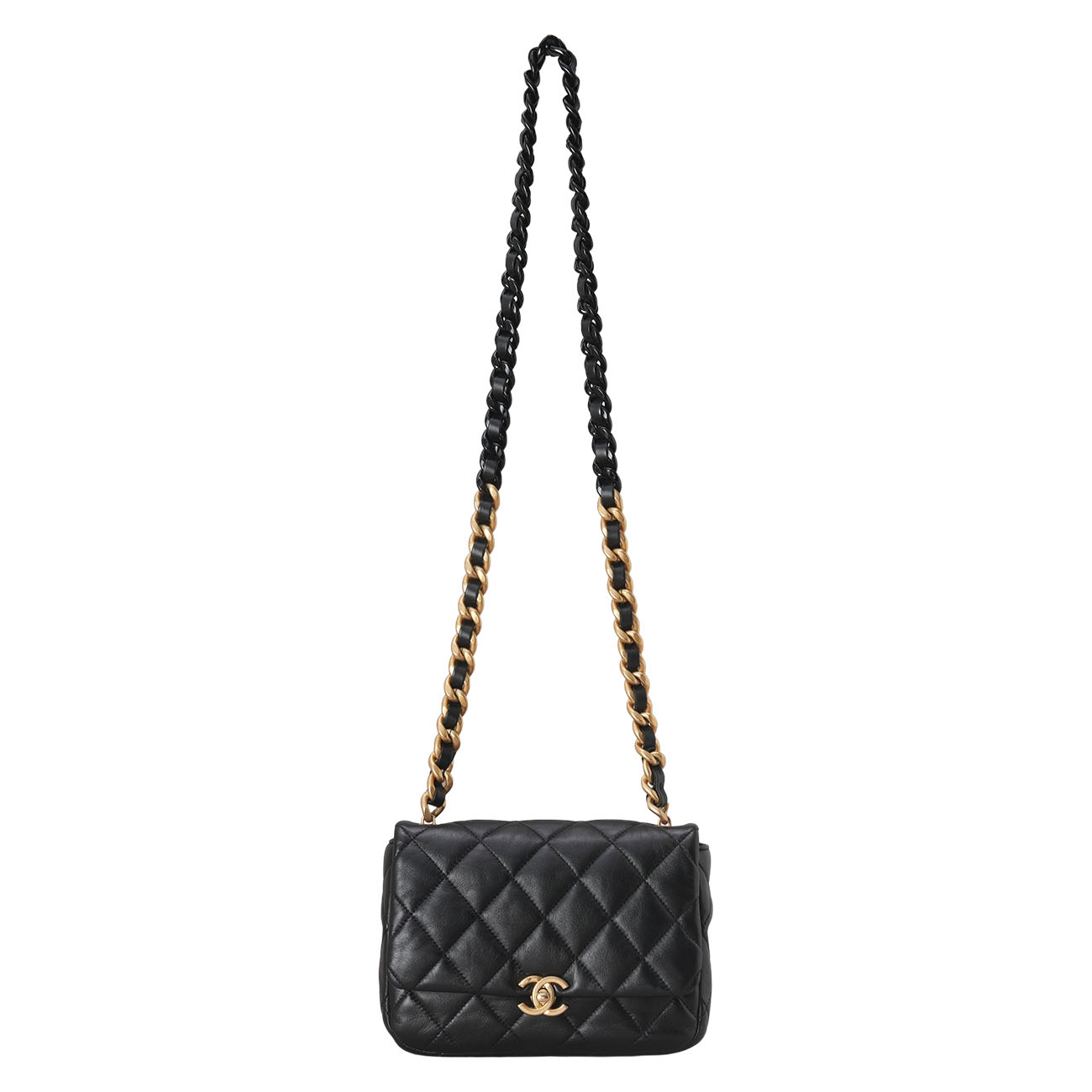 CHANEL(USED)샤넬 AS3260 램스킨 퀄팅 체인 플랩백