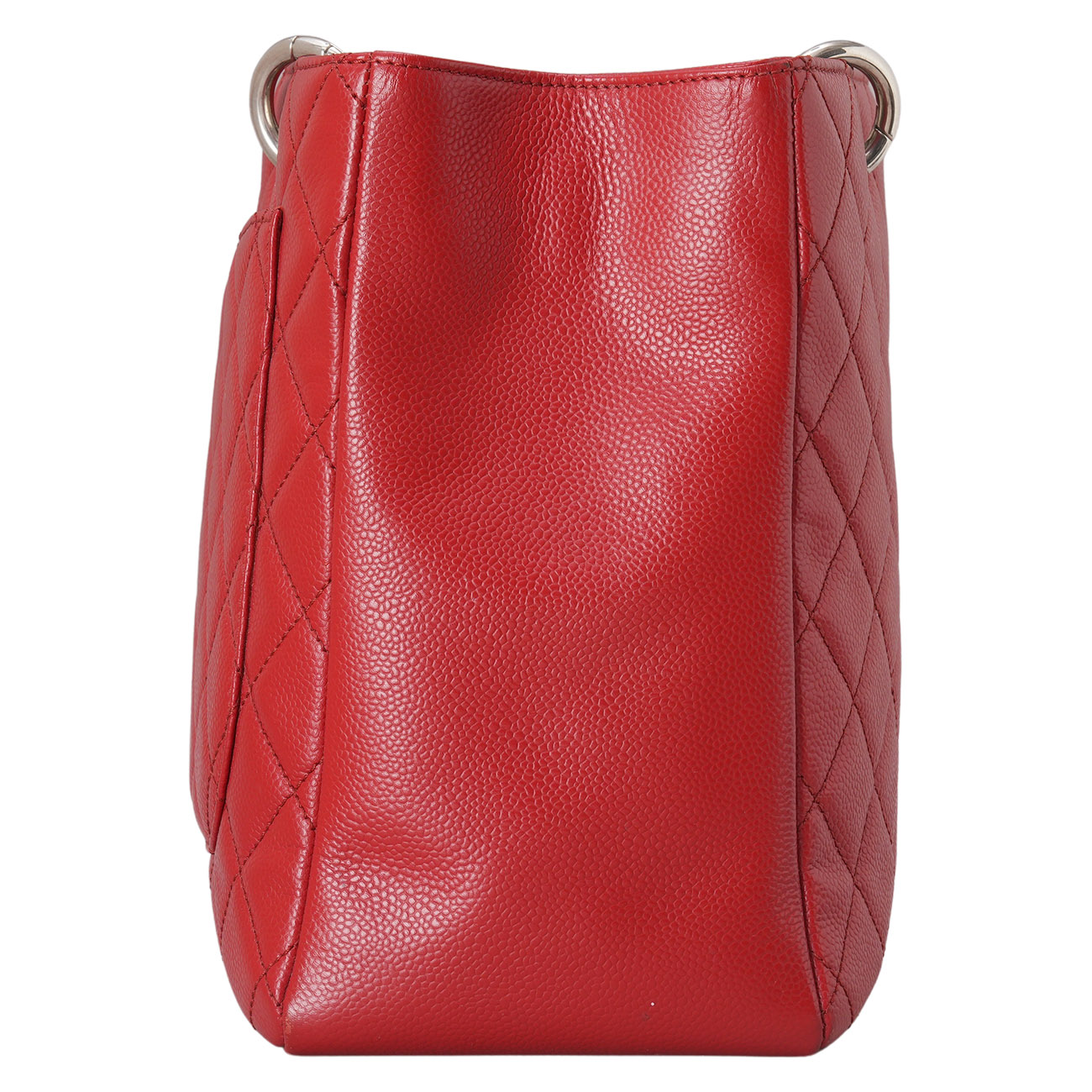 CHANEL(USED)샤넬 캐비어 그랜드샤핑 레드