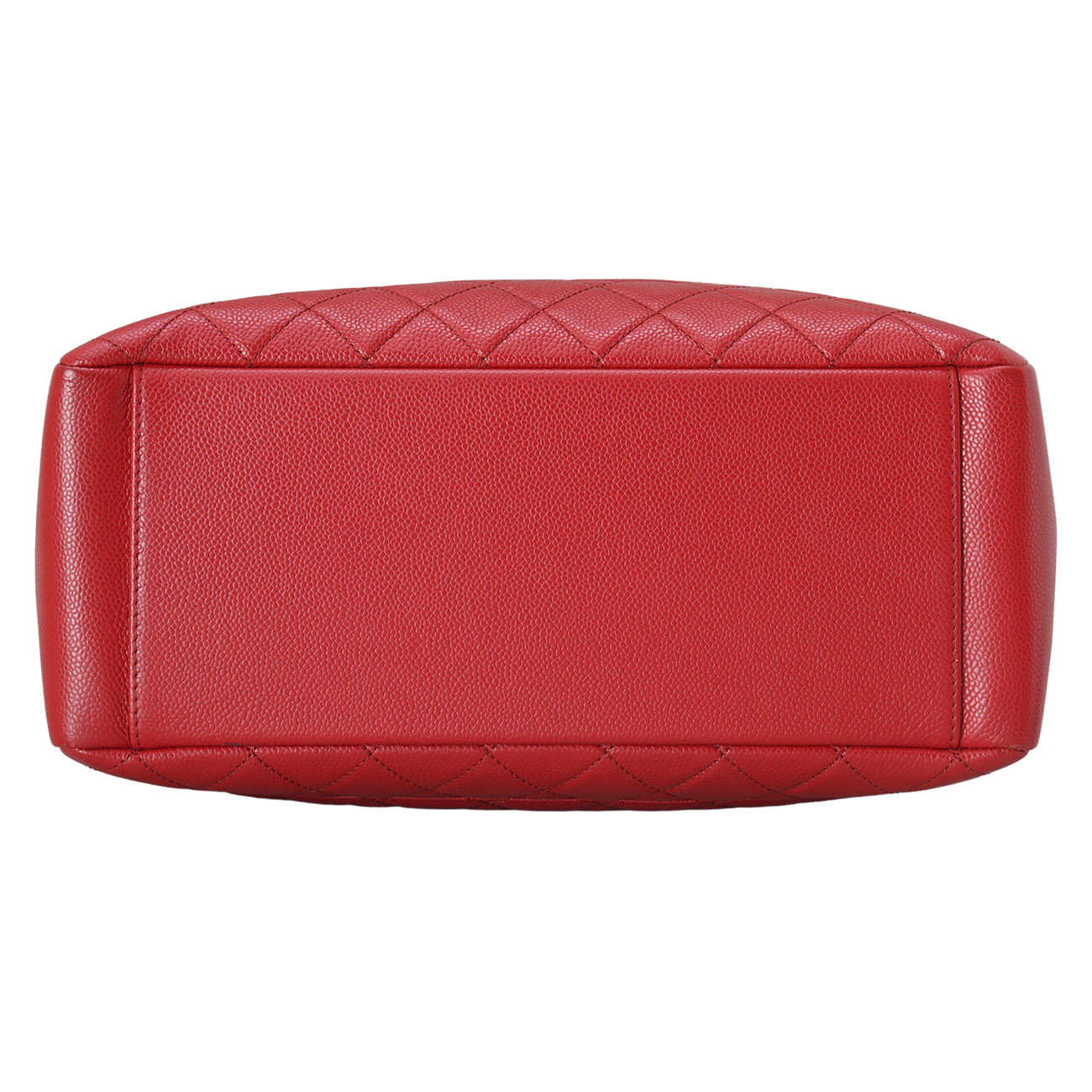CHANEL(USED)샤넬 캐비어 그랜드샤핑 레드