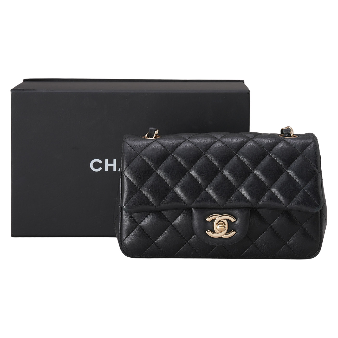 CHANEL(USED)샤넬 램스킨 클래식 뉴미니