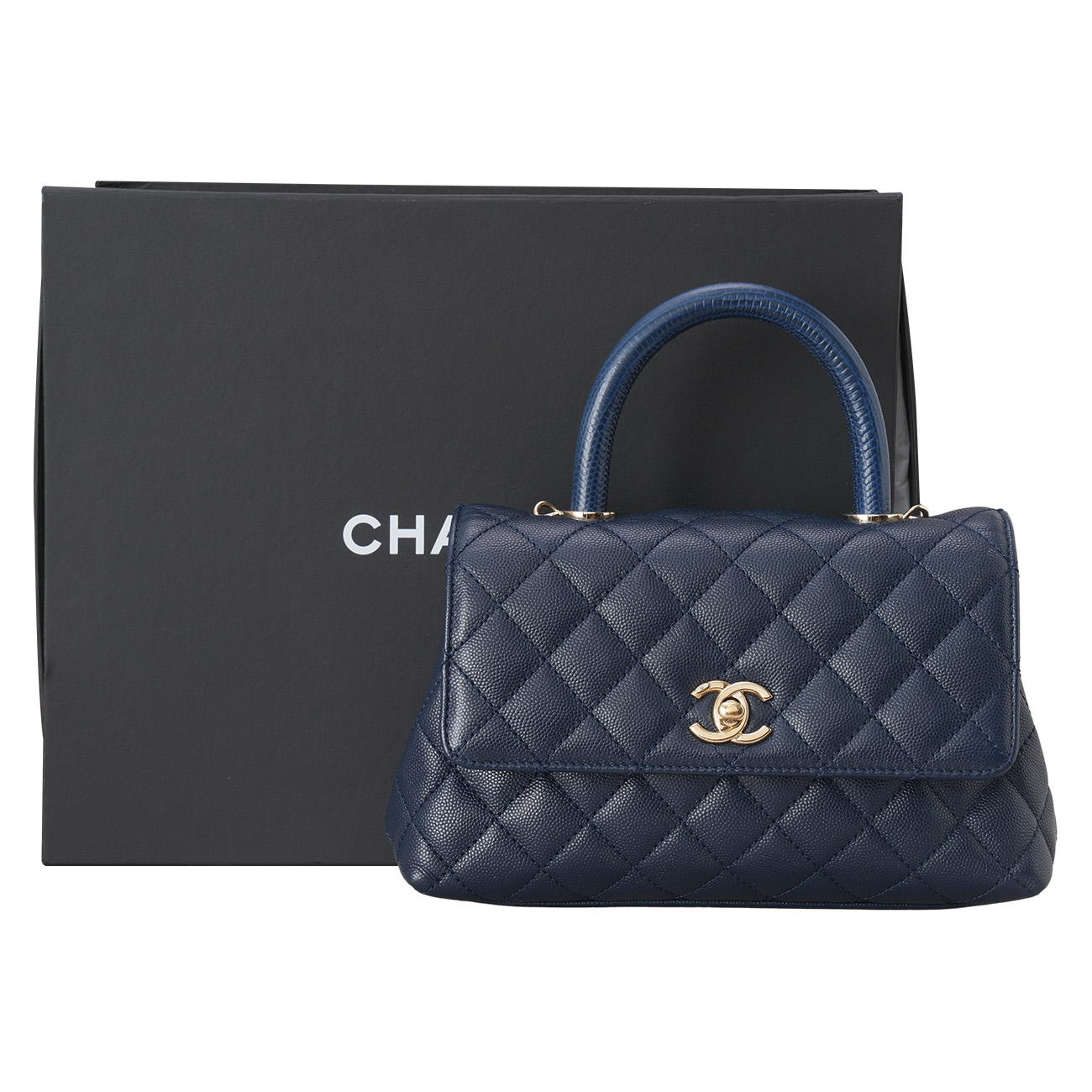 CHANEL(USED)샤넬 캐비어 코코핸들 23