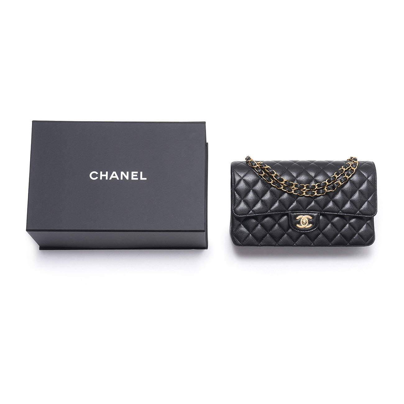 CHANEL(USED)샤넬 캐비어 클래식 미듐 플랩백