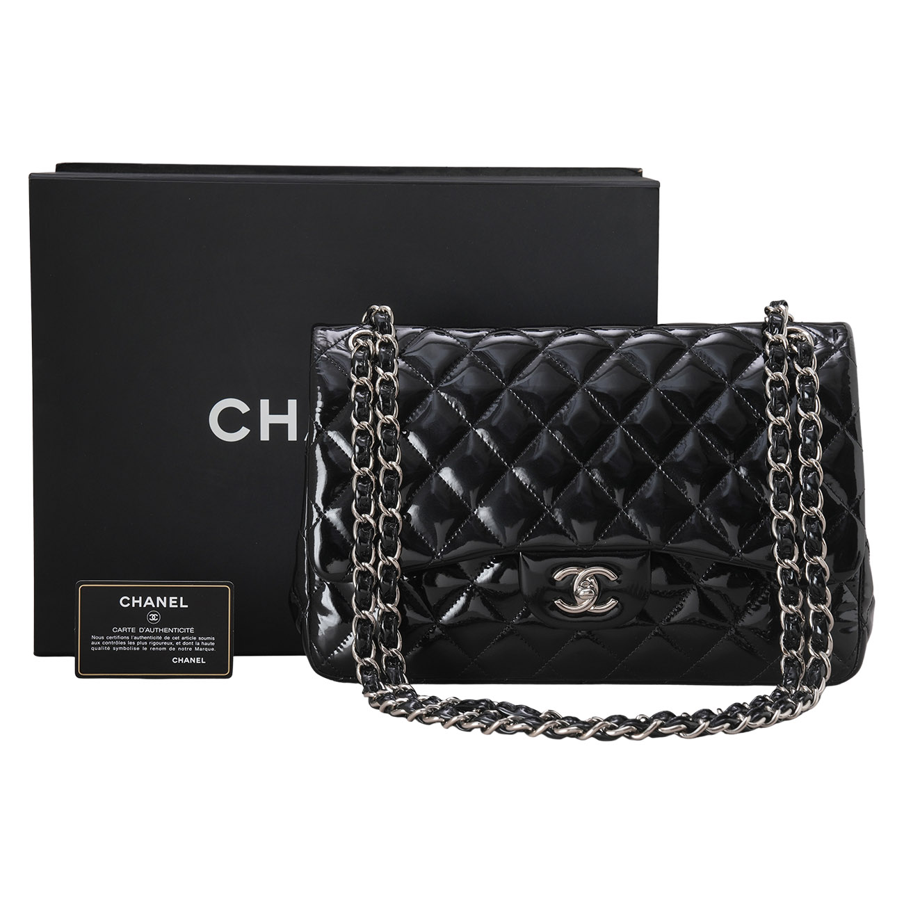 CHANEL(USED)샤넬 페이던트 클래식 점보 플랩백