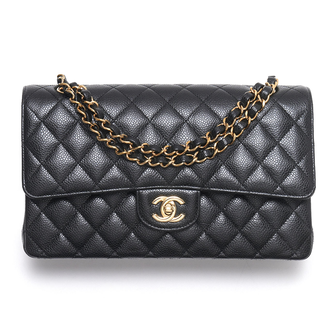 CHANEL(USED)샤넬 캐비어 클래식 미듐 플랩백