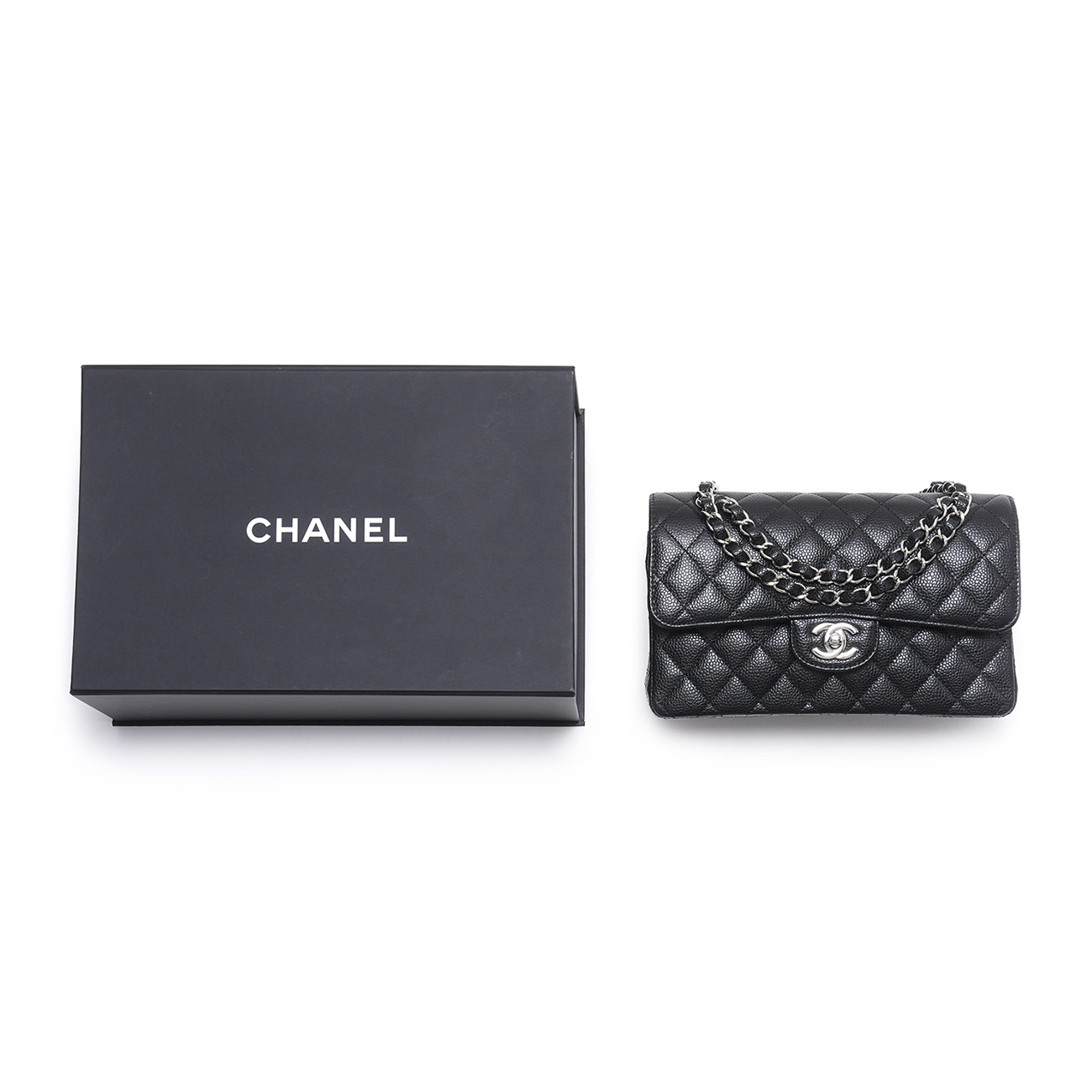 CHANEL(USED)샤넬 A01113 캐비어 클래식 스몰 플랩 백