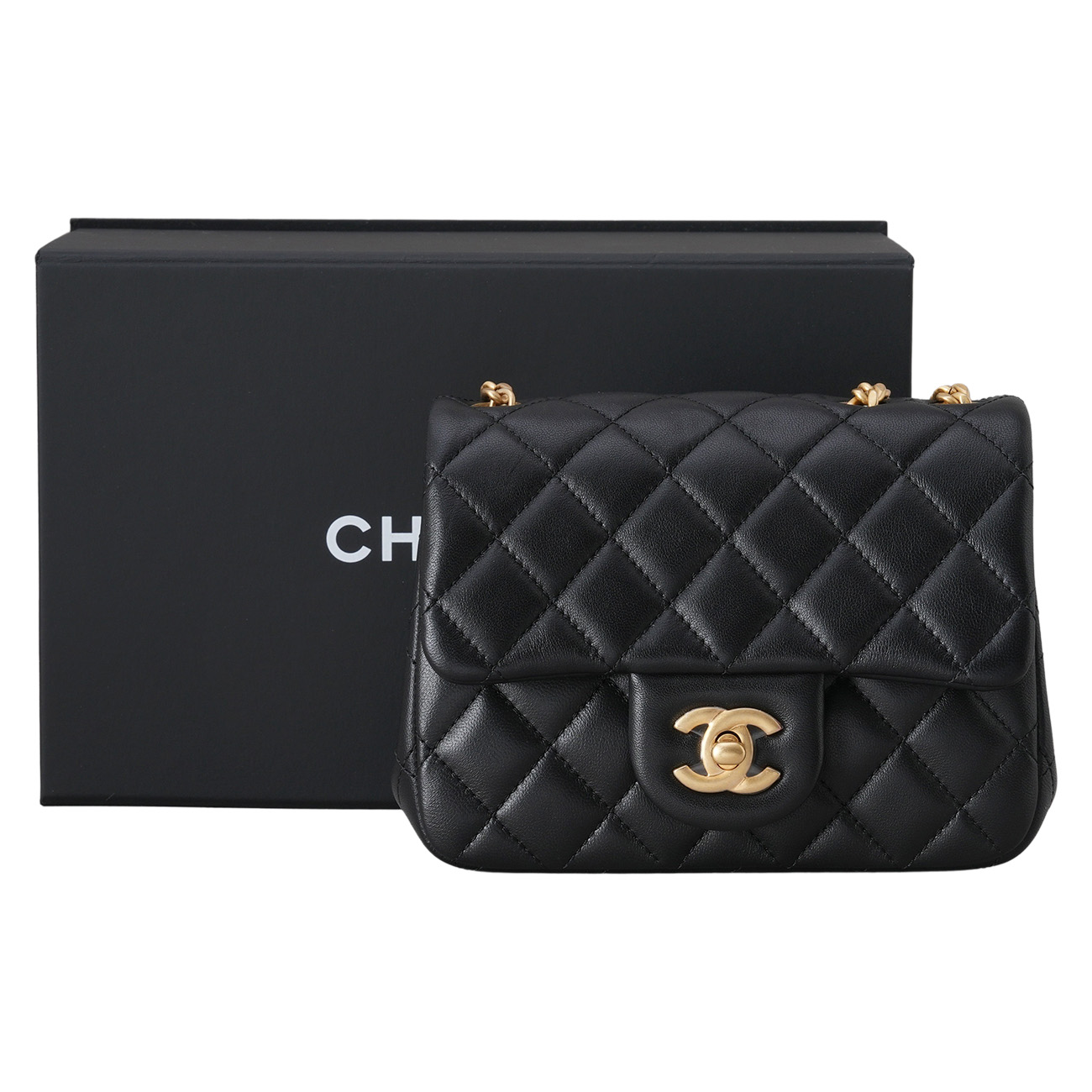 CHANEL(USED)샤넬 AS4040 까멜리아 골든볼 램스킨 쁘띠삭