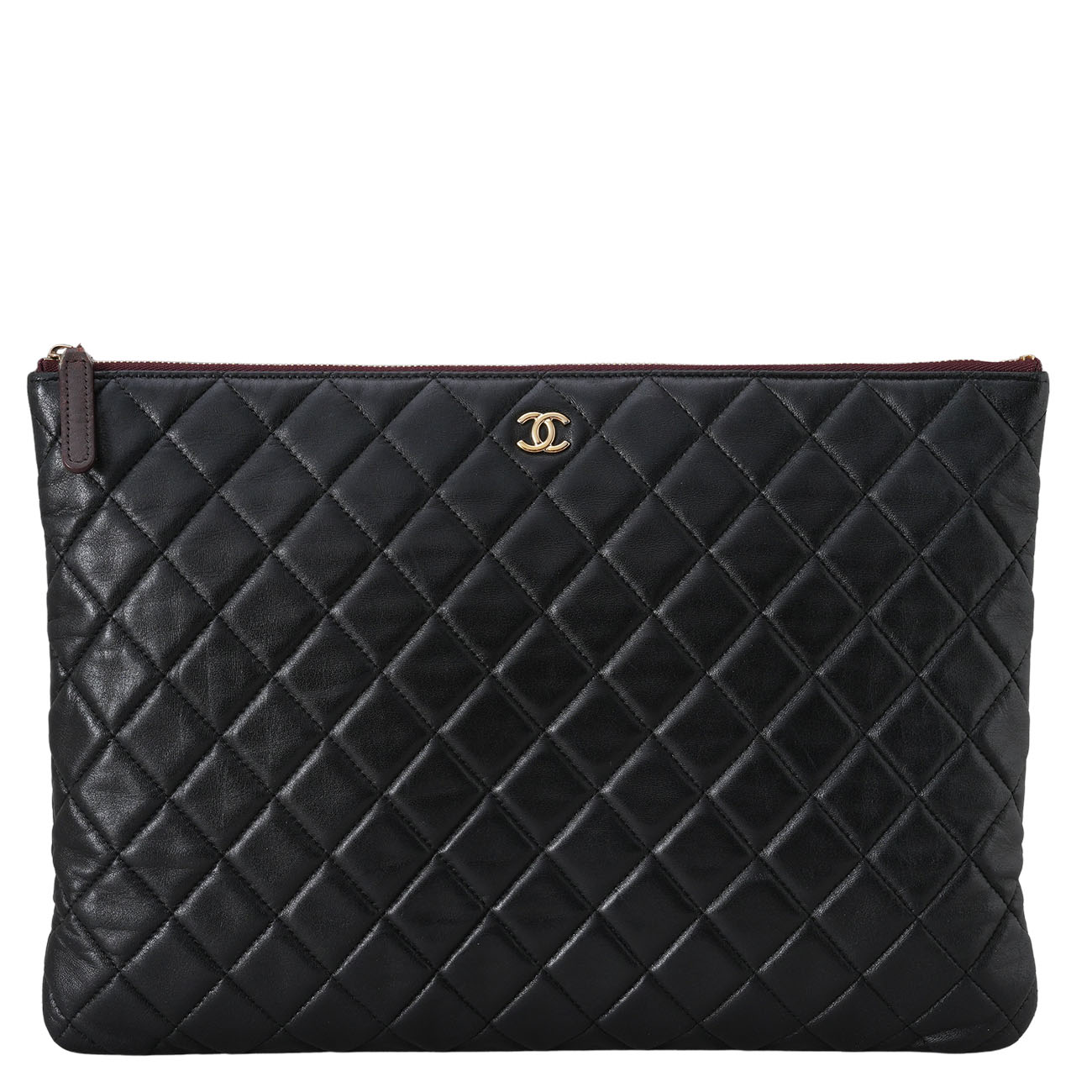 CHANEL(USED)샤넬 램스킨 클래식 클러치 라지