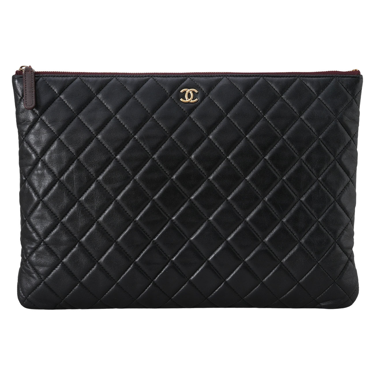 CHANEL(USED)샤넬 램스킨 클래식 클러치 라지