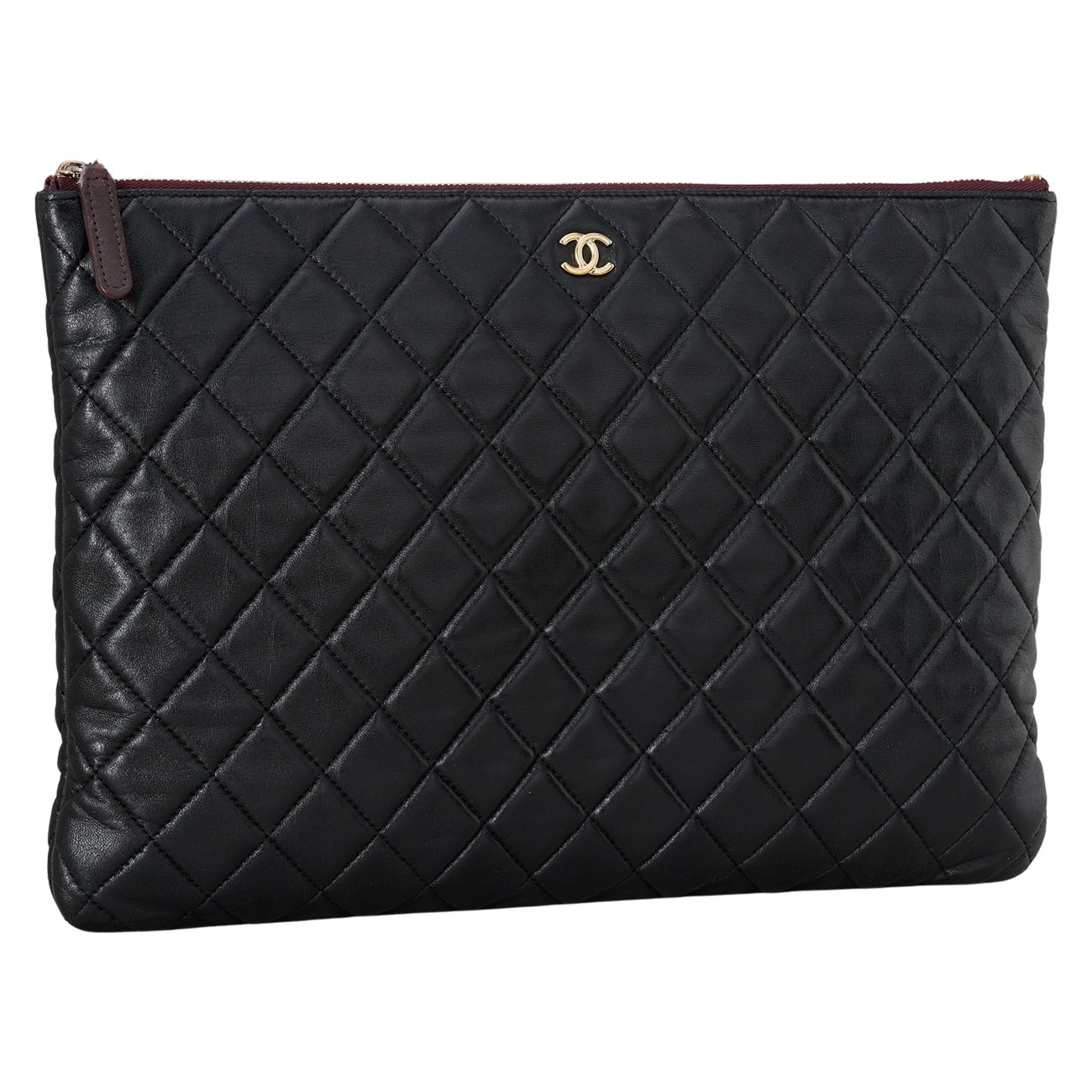 CHANEL(USED)샤넬 램스킨 클래식 클러치 라지