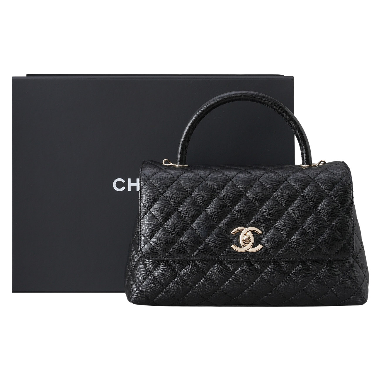 CHANEL(USED)샤넬 코코핸들 미듐 플랩백