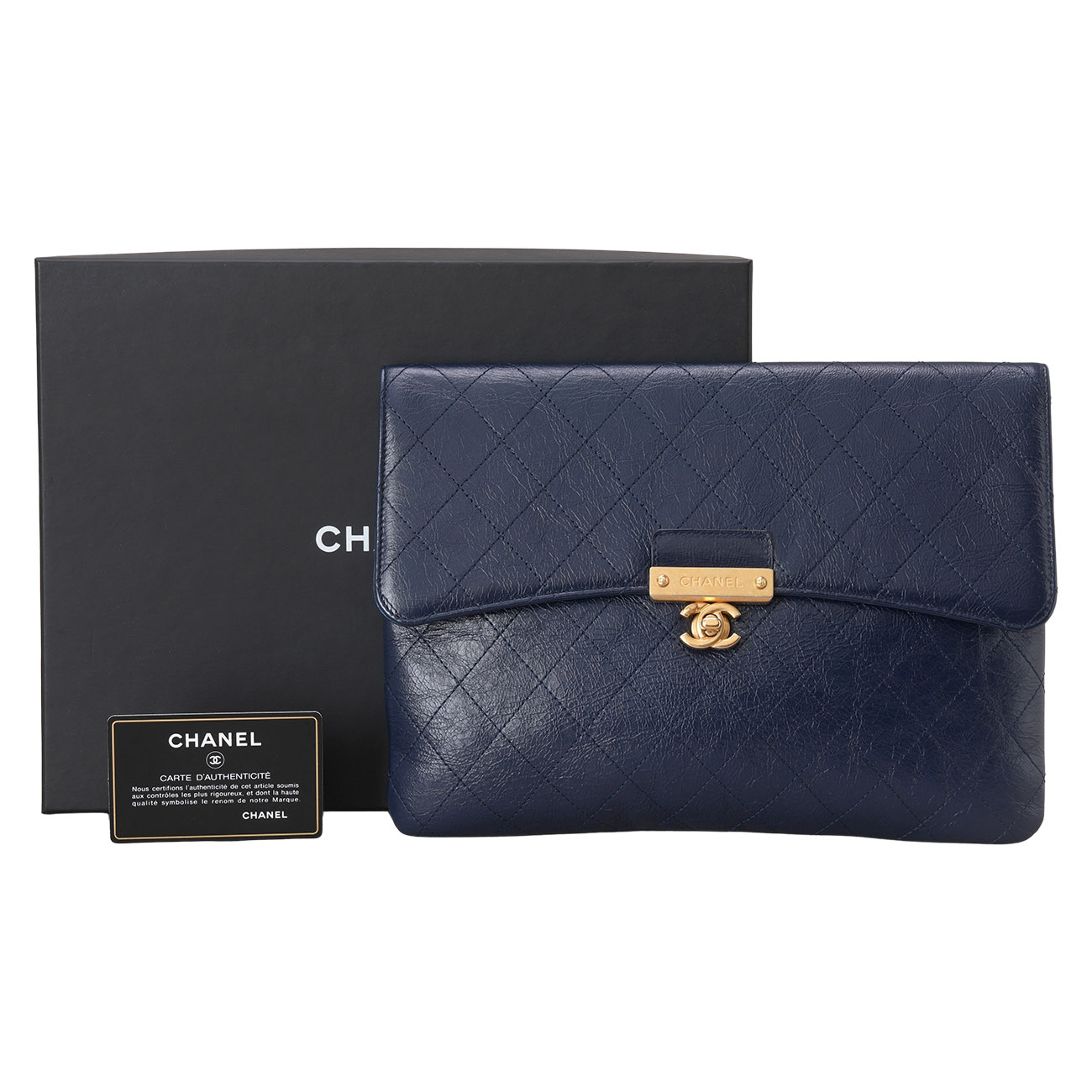 CHANEL(USED)샤넬 시즌 플랩 파우치