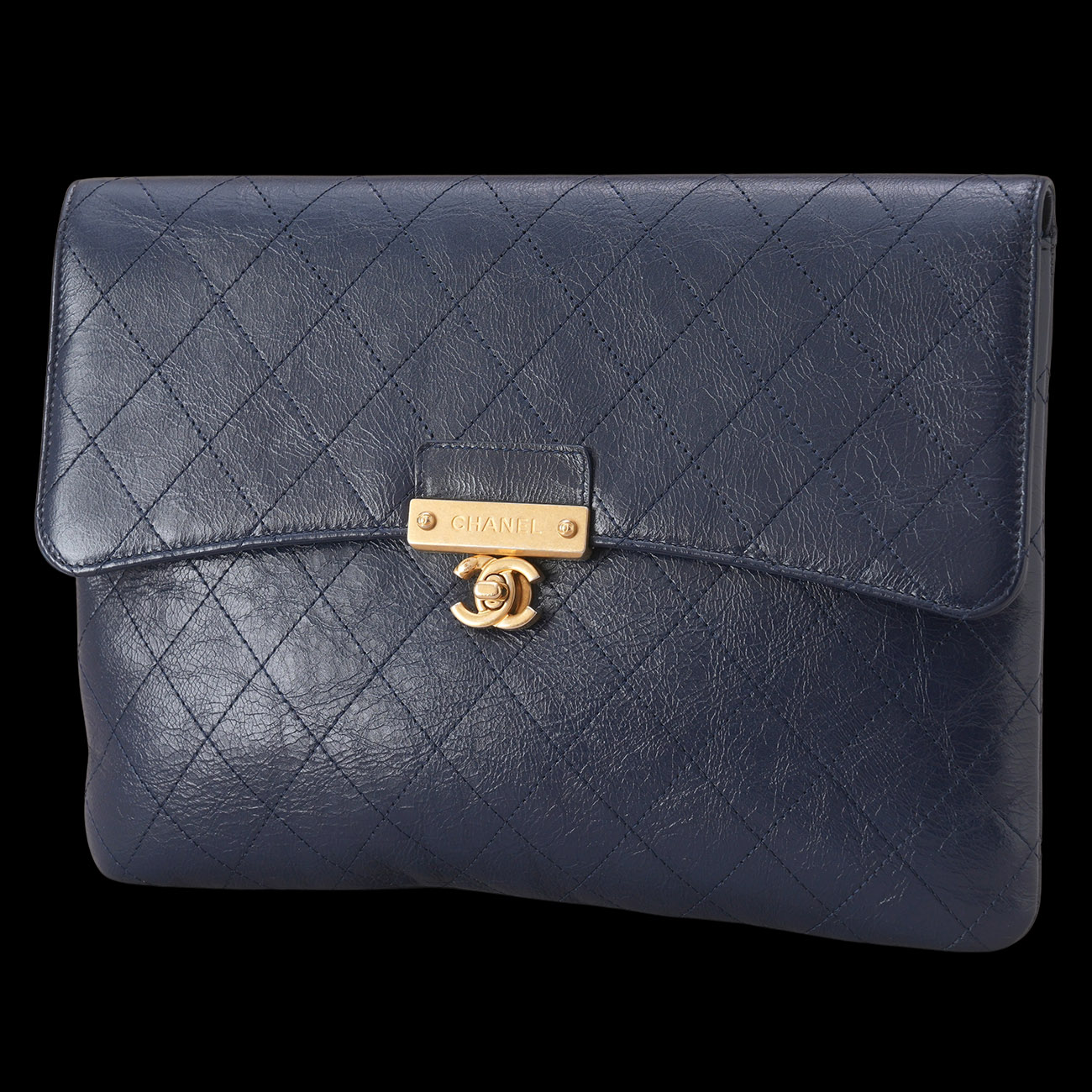 CHANEL(USED)샤넬 시즌 플랩 파우치