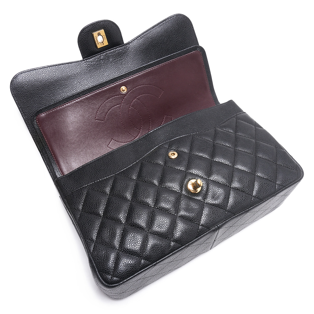 CHANEL(USED)샤넬 캐비어 클래식 라지 플랩백