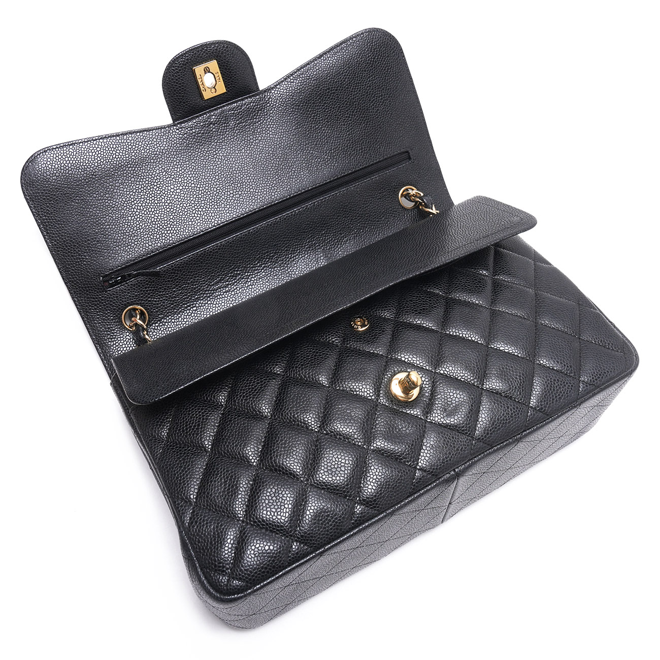 CHANEL(USED)샤넬 캐비어 클래식 라지 플랩백