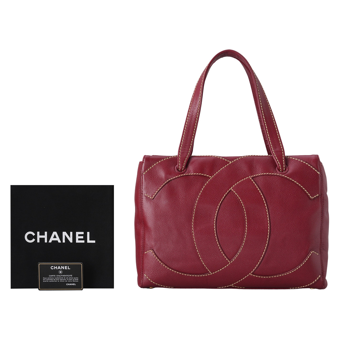 CHANEL(USED)샤넬 시즌 스티치 토트백