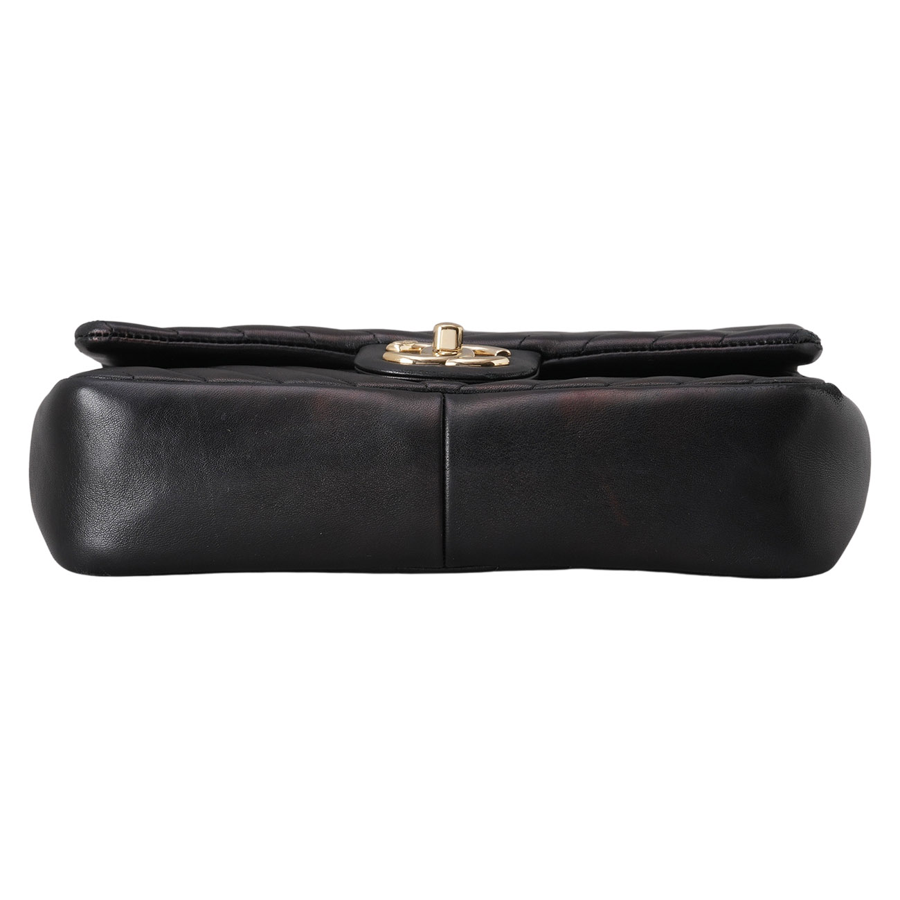CHANEL(USED)샤넬 시즌 CC로고 램스킨 쉐브론 체인 숄더백