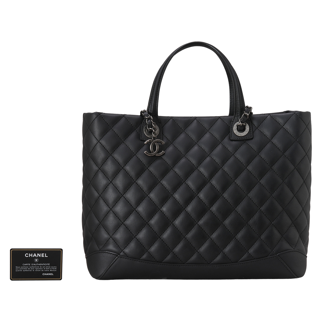 CHANEL(USED)샤넬 시즌 카프스킨 토트겸 숄더백
