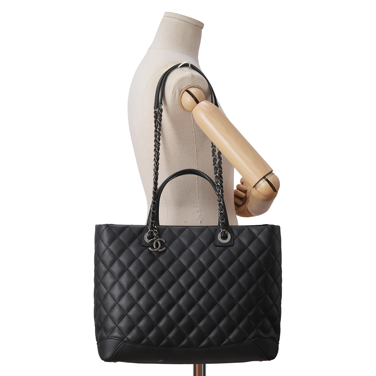 CHANEL(USED)샤넬 시즌 카프스킨 토트겸 숄더백
