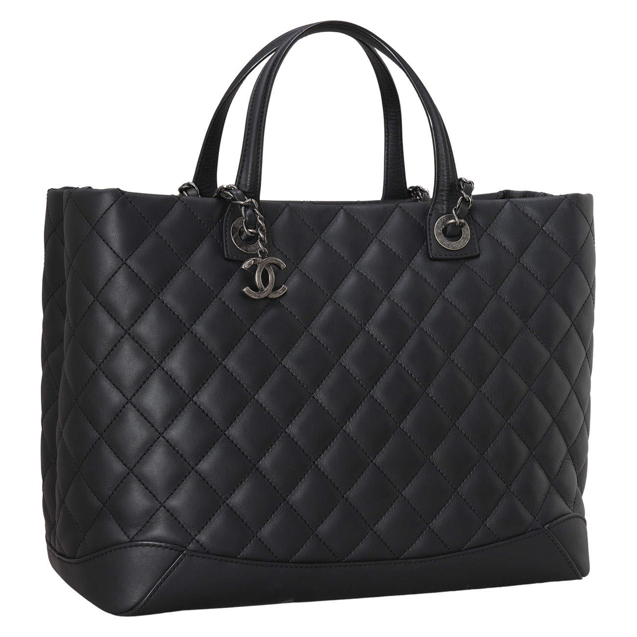 CHANEL(USED)샤넬 시즌 카프스킨 토트겸 숄더백