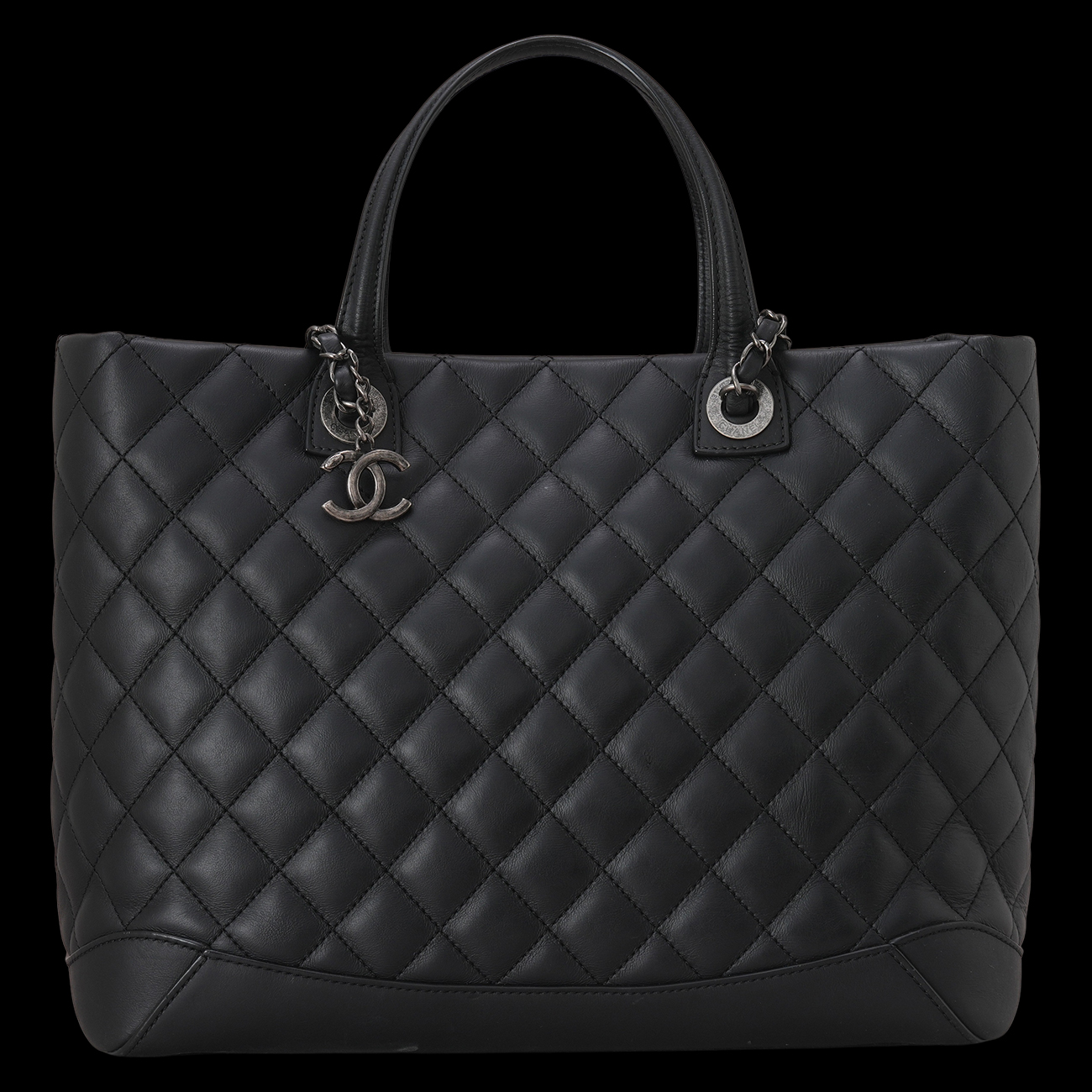 CHANEL(USED)샤넬 시즌 카프스킨 토트겸 숄더백