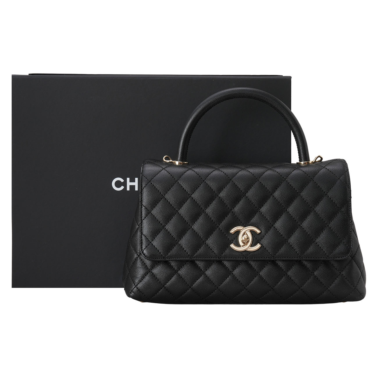 CHANEL(USED)샤넬 캐비어 코코핸들 28