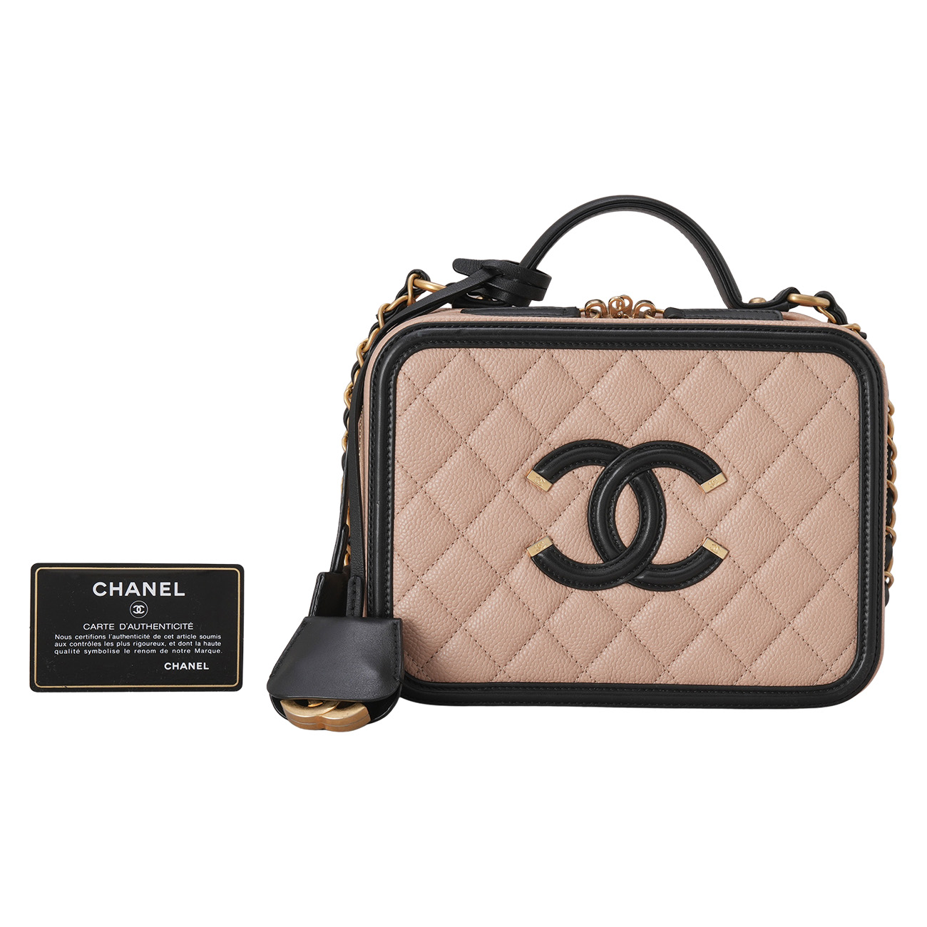 CHANEL(USED)샤넬 코스메틱 베니티 탑핸들