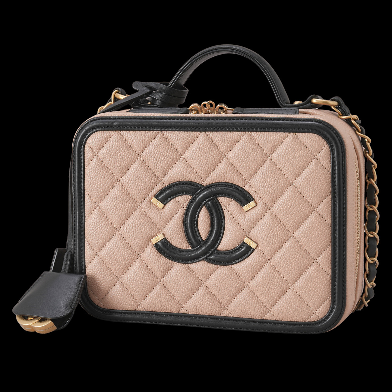 CHANEL(USED)샤넬 코스메틱 베니티 탑핸들