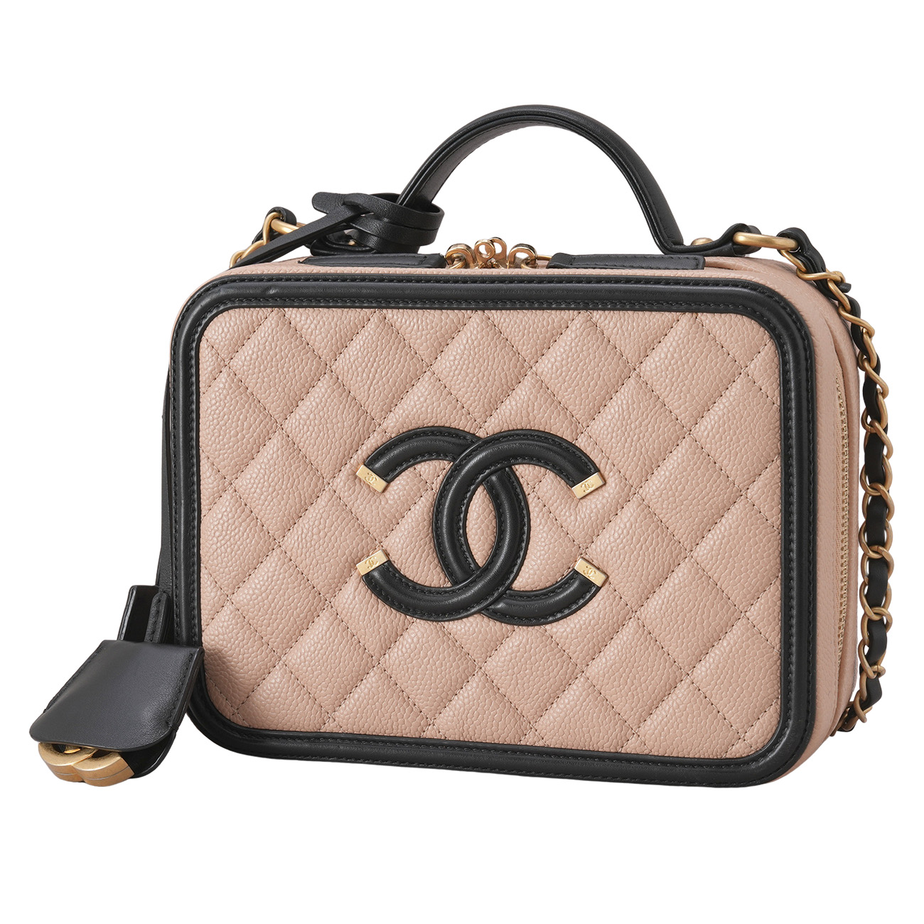CHANEL(USED)샤넬 코스메틱 베니티 탑핸들