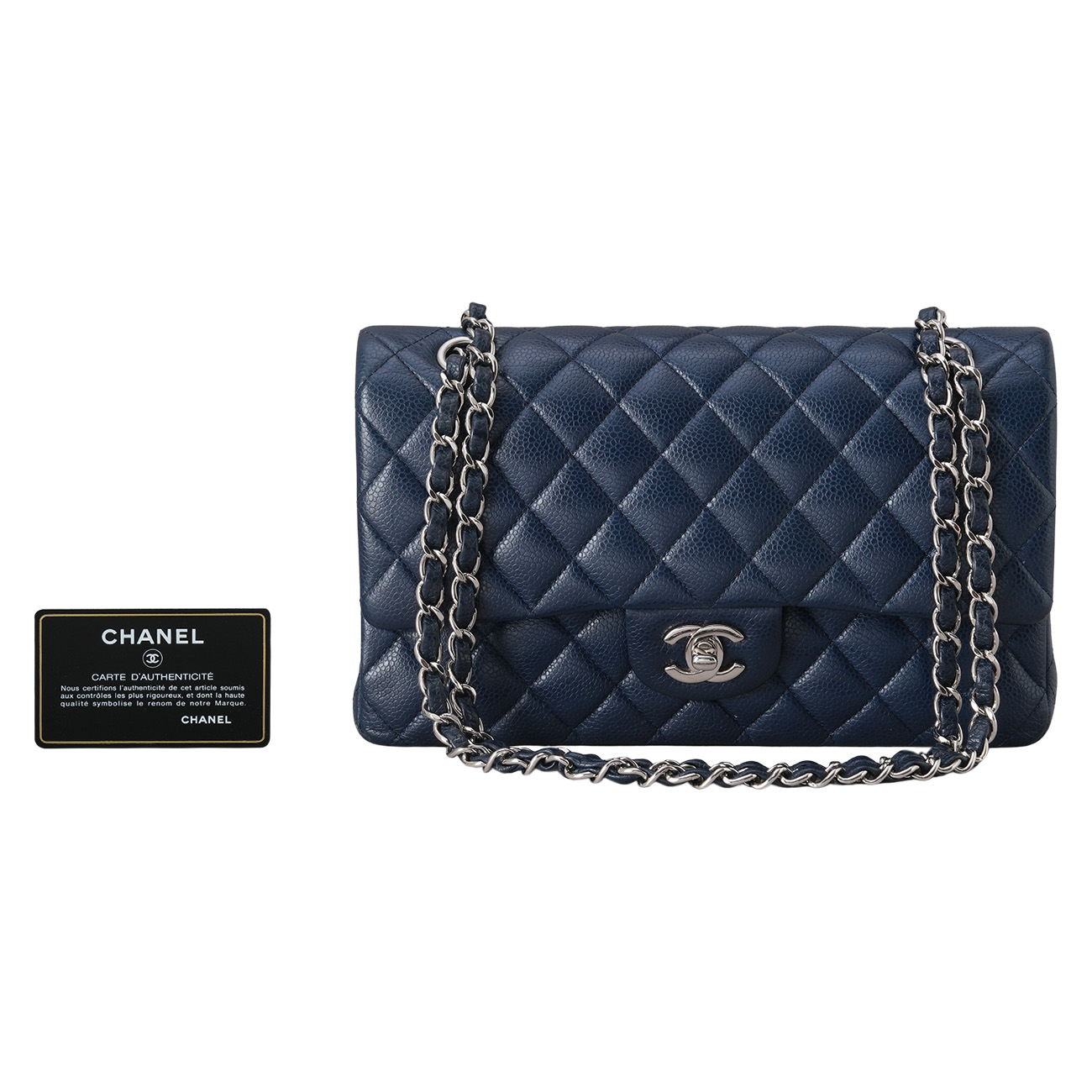 CHANEL(USED)샤넬 캐비어 클래식 미듐 플랩백