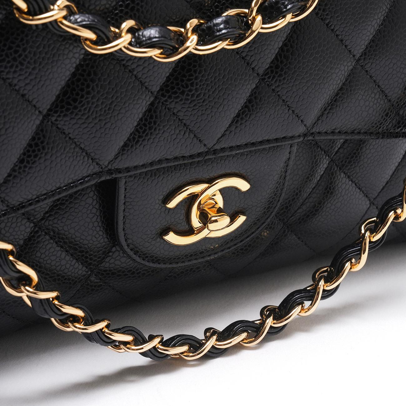 CHANEL(USED)샤넬 캐비어 클래식 라지 플랩백