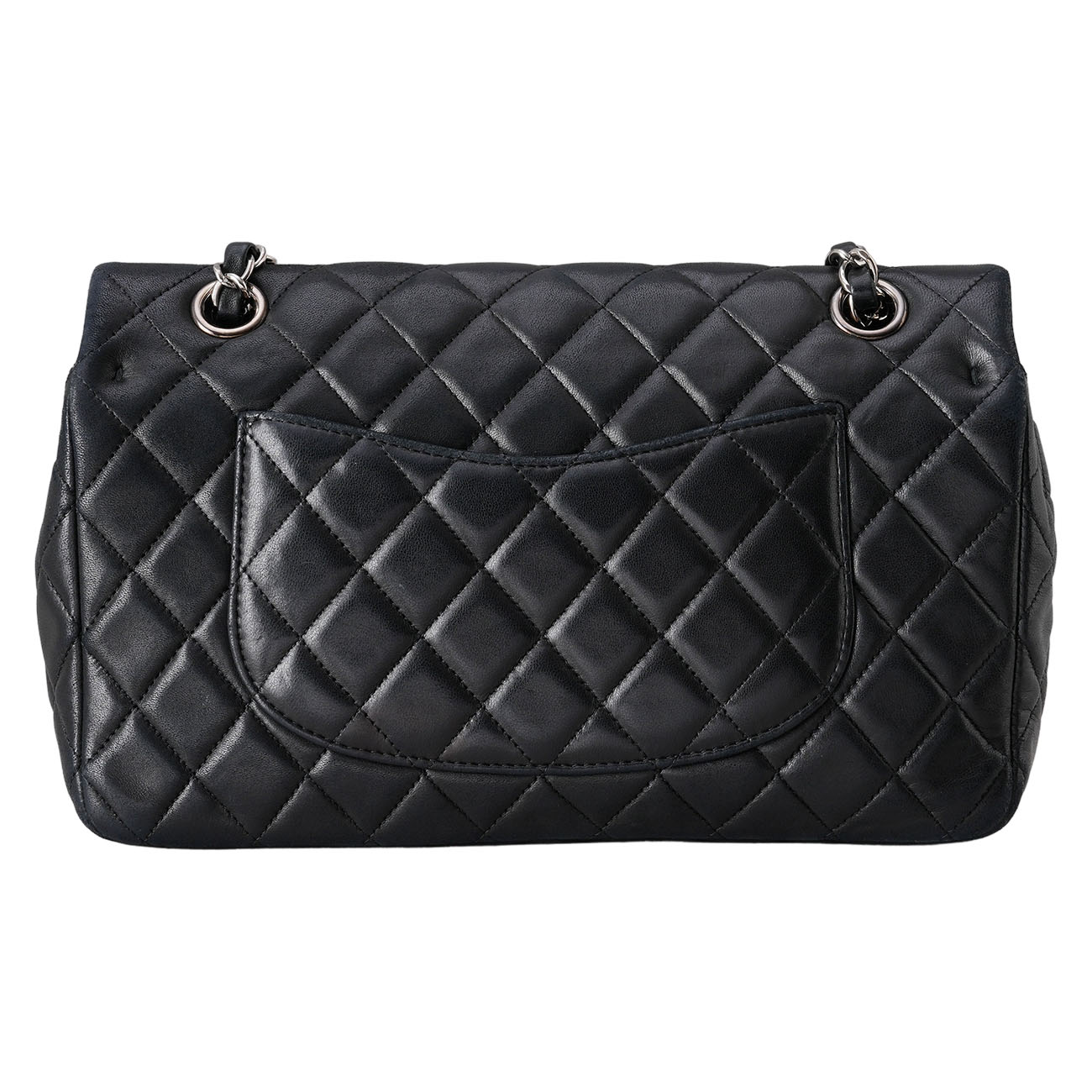CHANEL(USED)샤넬 시즌 램스킨 CC로고 참 장식 체인 크로스백