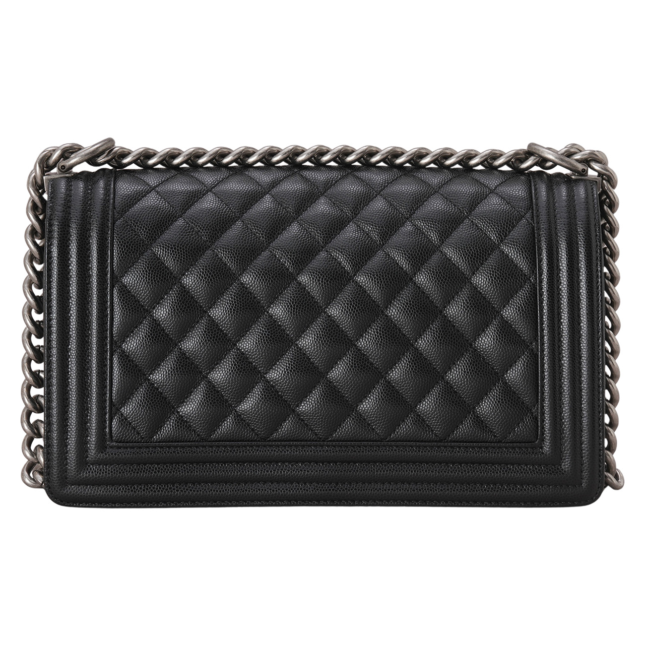 CHANEL(USED)샤넬 캐비어 보이백 미듐