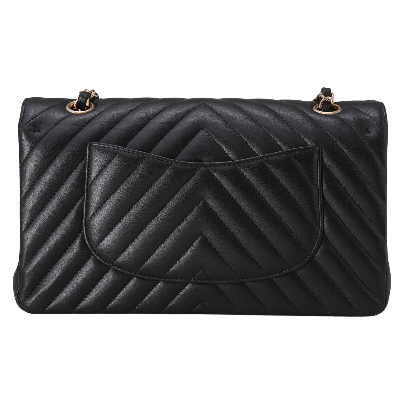 CHANEL(USED)샤넬 램스킨 쉐브론 클래식 미듐 플랩백