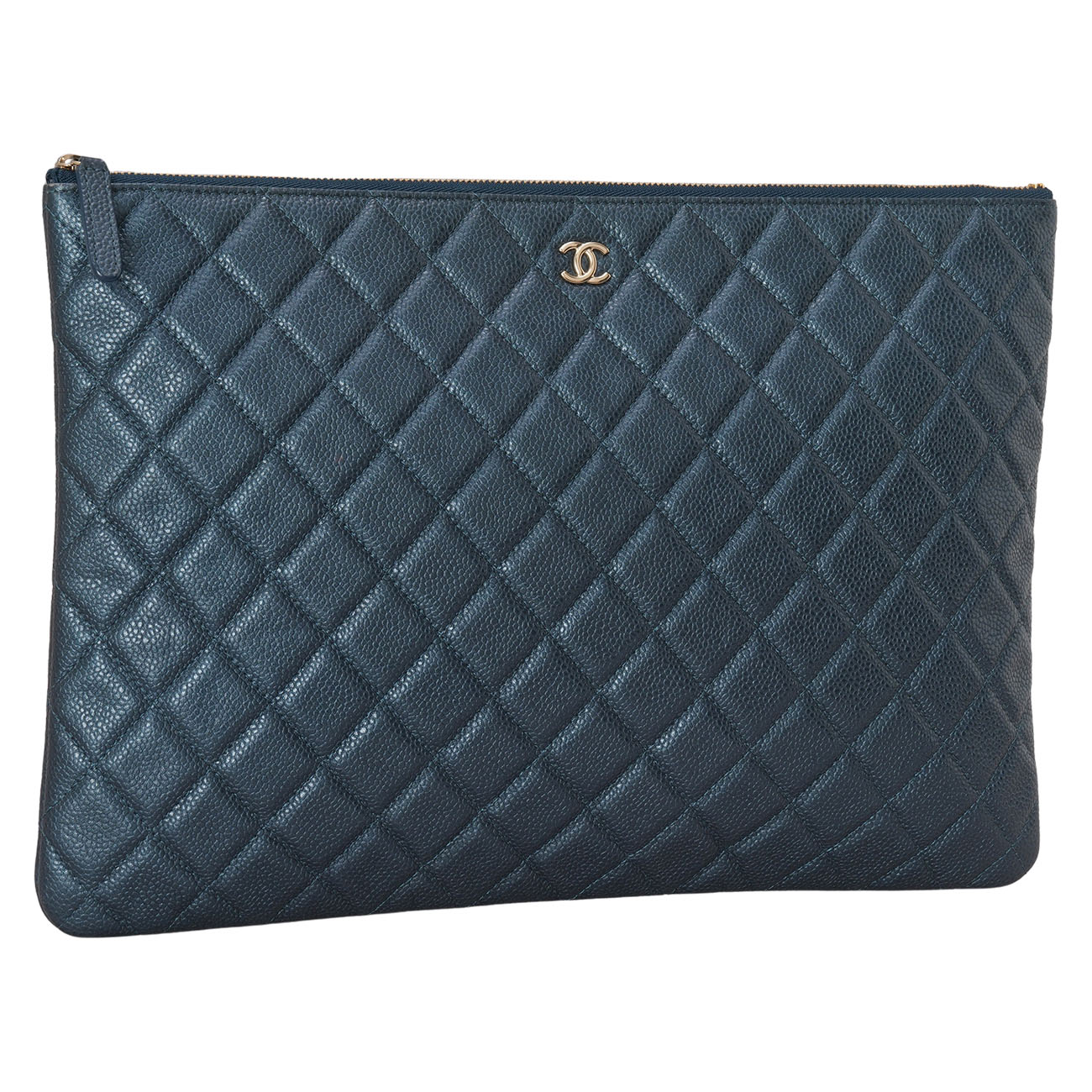 CHANEL(USED)샤넬 캐비어 클러치 라지