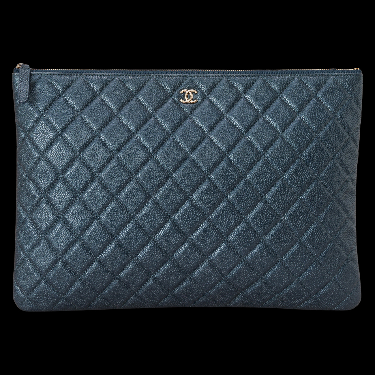 CHANEL(USED)샤넬 캐비어 클러치 라지