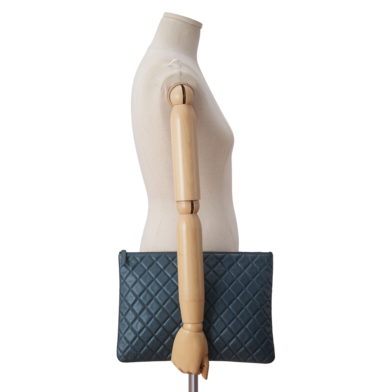 CHANEL(USED)샤넬 캐비어 클러치 라지