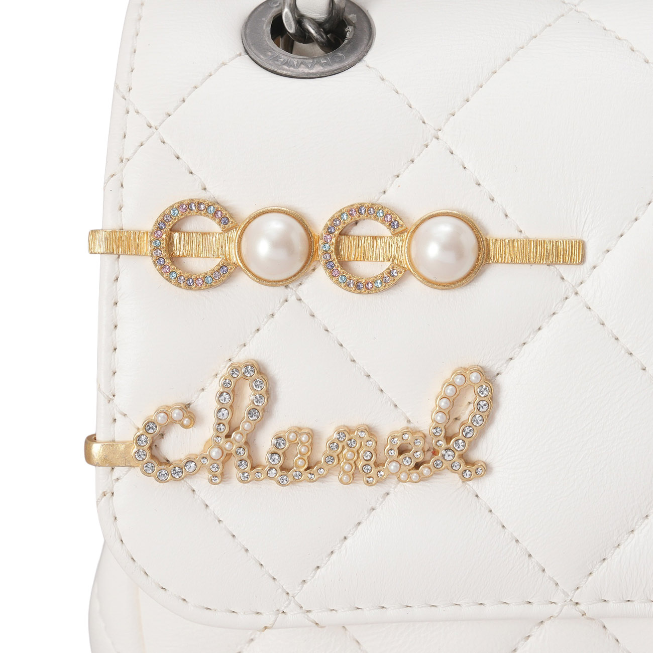 CHANEL(USED)샤넬 시즌 CC로고 체인 플랩 백