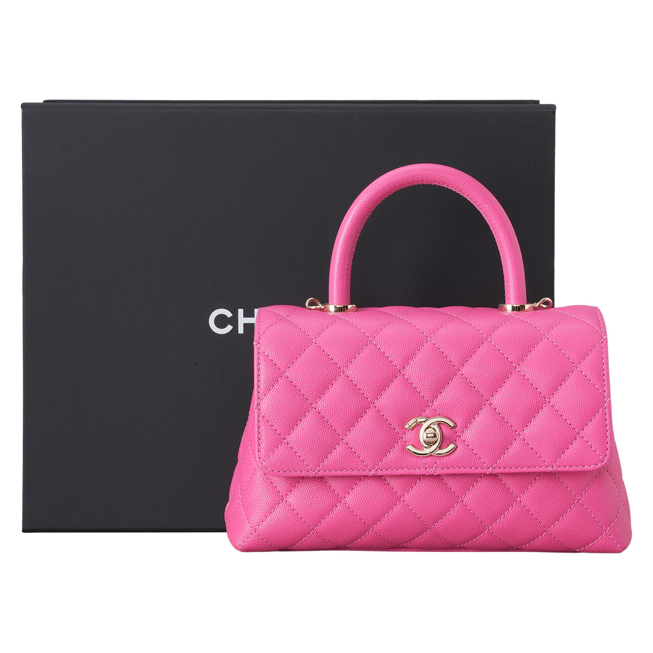 CHANEL(USED)샤넬 캐비어 코코핸들 23