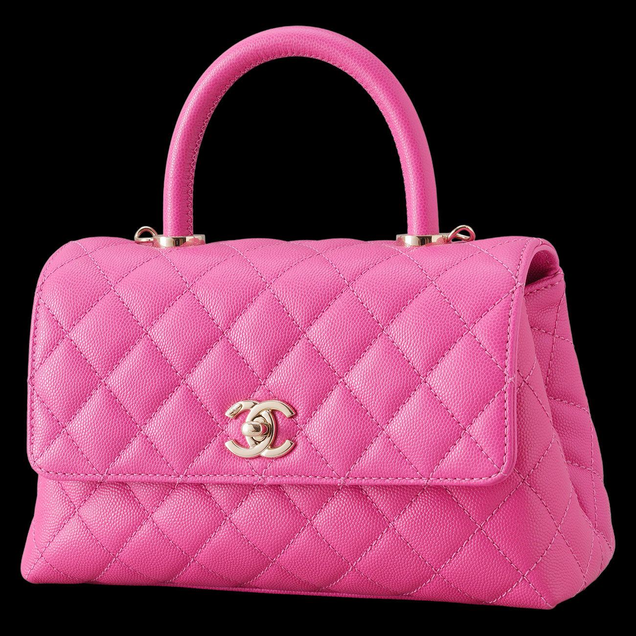 CHANEL(USED)샤넬 캐비어 코코핸들 23