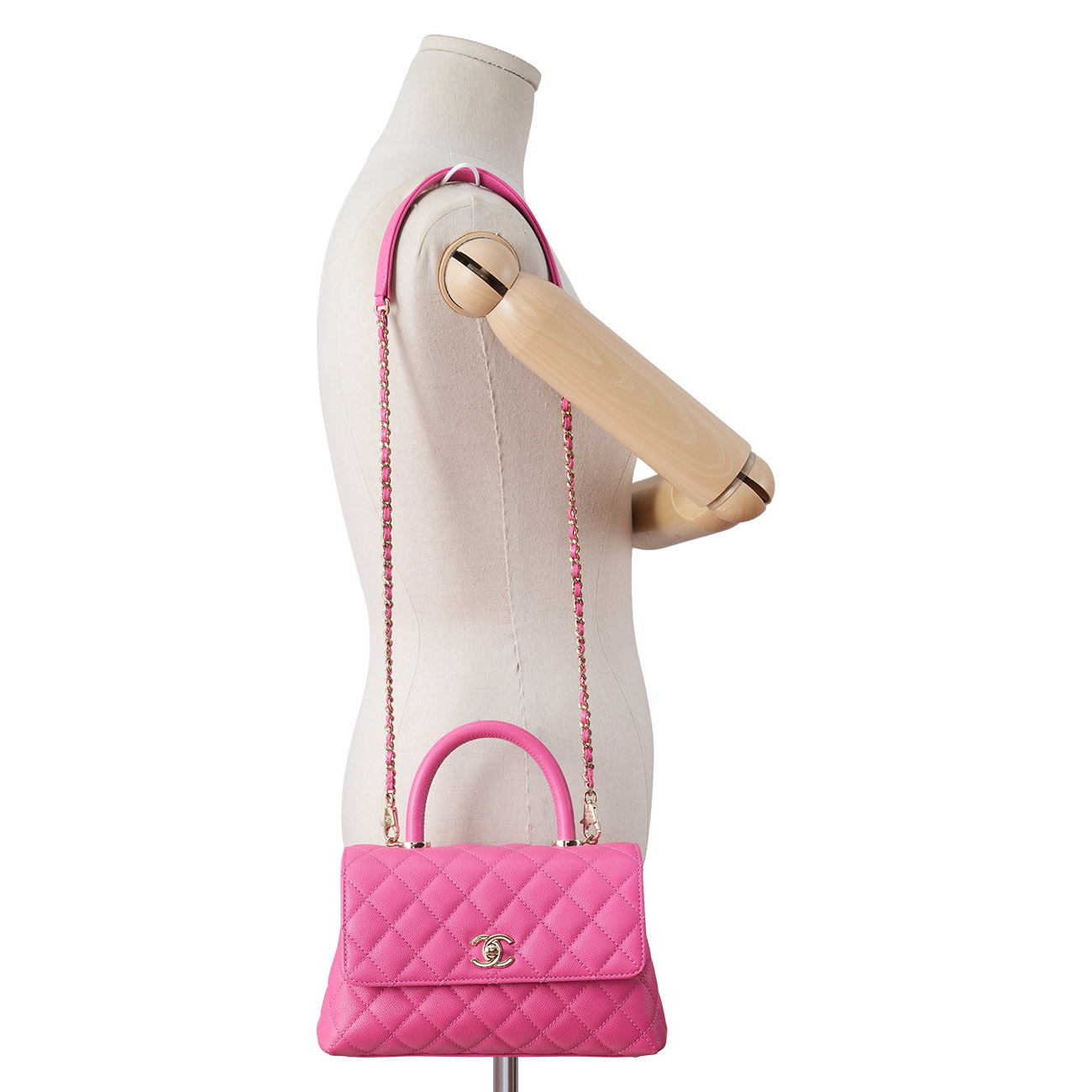 CHANEL(USED)샤넬 캐비어 코코핸들 23